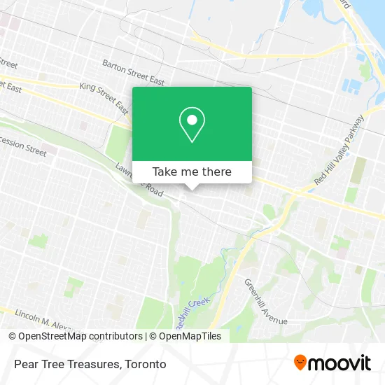 Pear Tree Treasures map