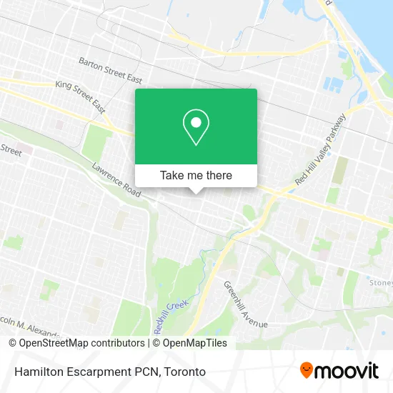 Hamilton Escarpment PCN map