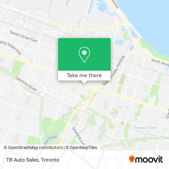 TB Auto Sales map