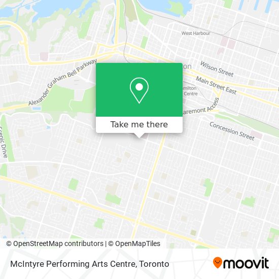 McIntyre Performing Arts Centre map