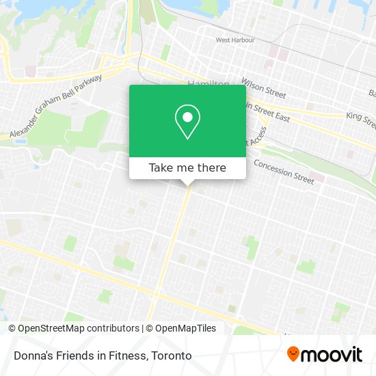 Donna's Friends in Fitness map