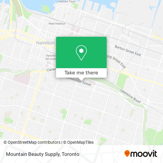 Mountain Beauty Supply map
