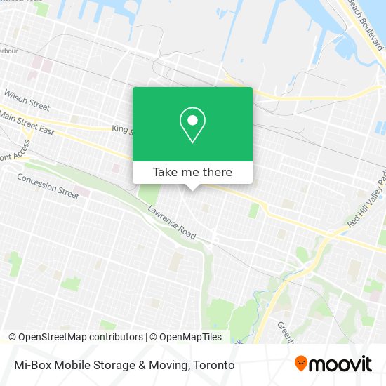 Mi-Box Mobile Storage & Moving map
