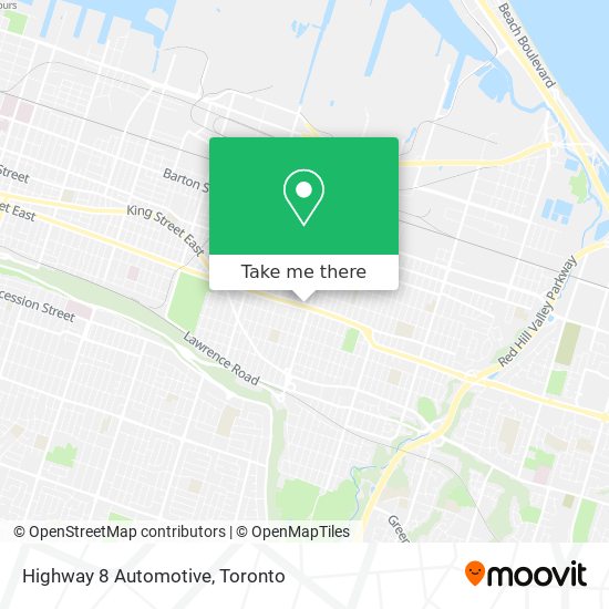 Highway 8 Automotive map