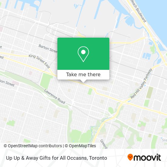 Up Up & Away Gifts for All Occasns map