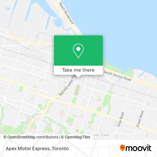 Apex Motor Express map