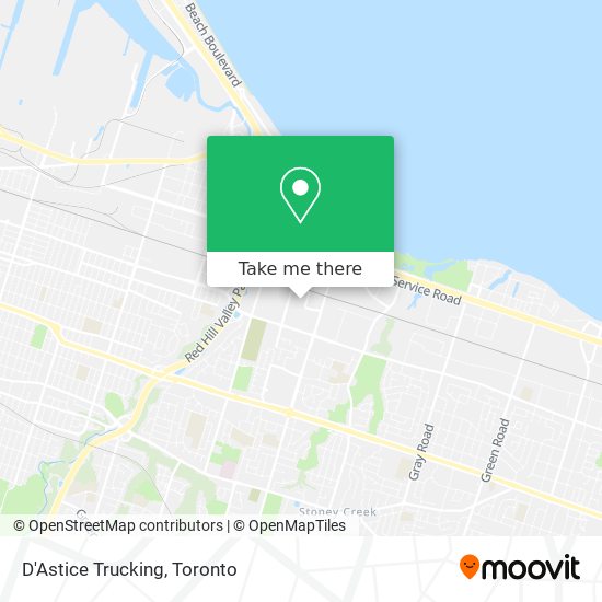 D'Astice Trucking map