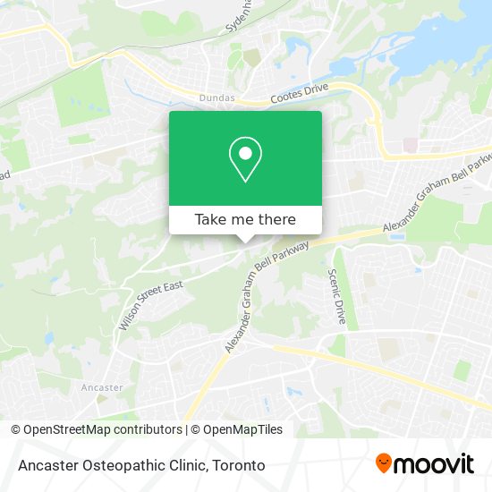 Ancaster Osteopathic Clinic map