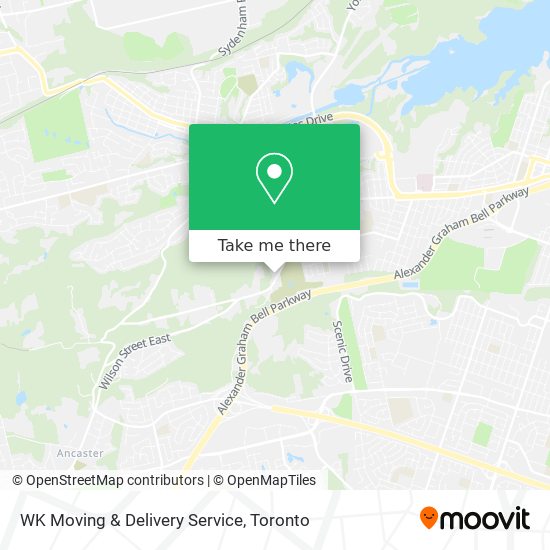 WK Moving & Delivery Service map