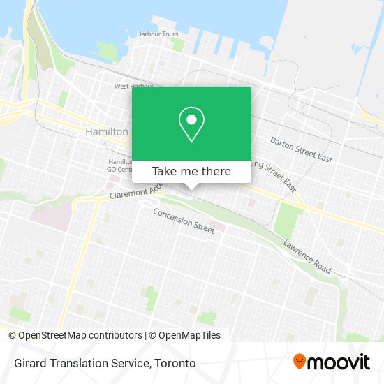 Girard Translation Service map