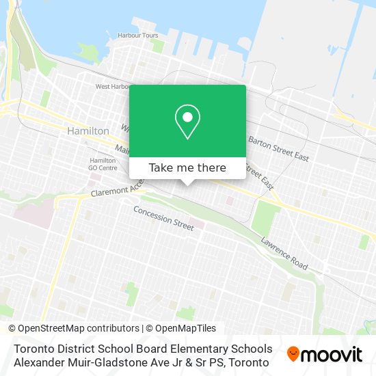 Toronto District School Board Elementary Schools Alexander Muir-Gladstone Ave Jr & Sr PS plan