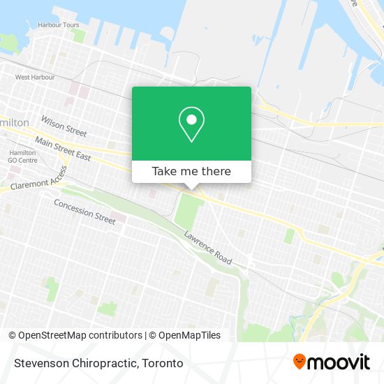 Stevenson Chiropractic map