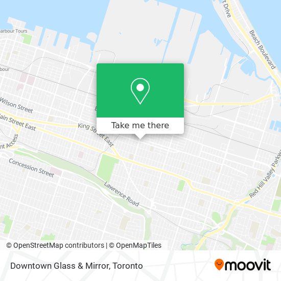 Downtown Glass & Mirror map