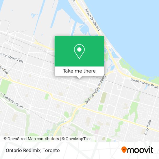 Ontario Redimix map