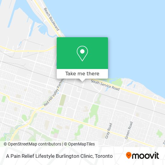 A Pain Relief Lifestyle Burlington Clinic map