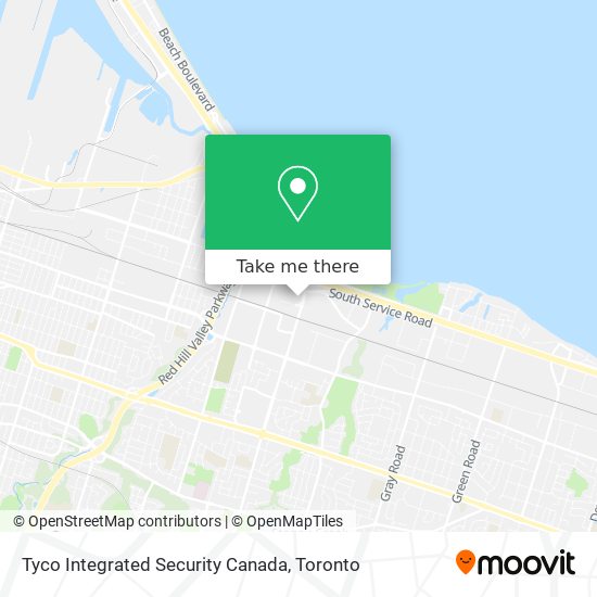 Tyco Integrated Security Canada map