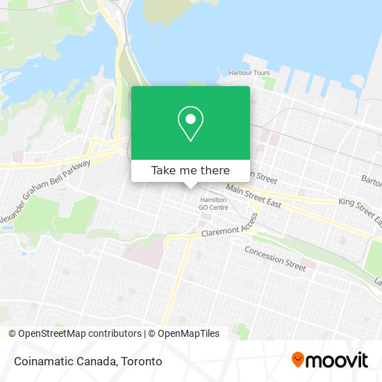 Coinamatic Canada map