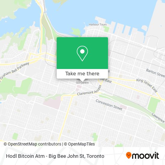 Hodl Bitcoin Atm - Big Bee John St map