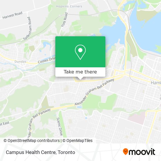 Campus Health Centre map