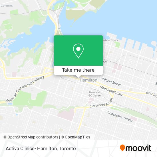 Activa Clinics- Hamilton map