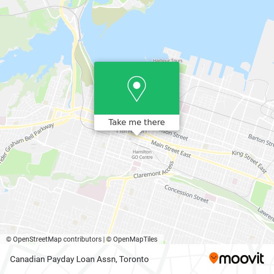 Canadian Payday Loan Assn map