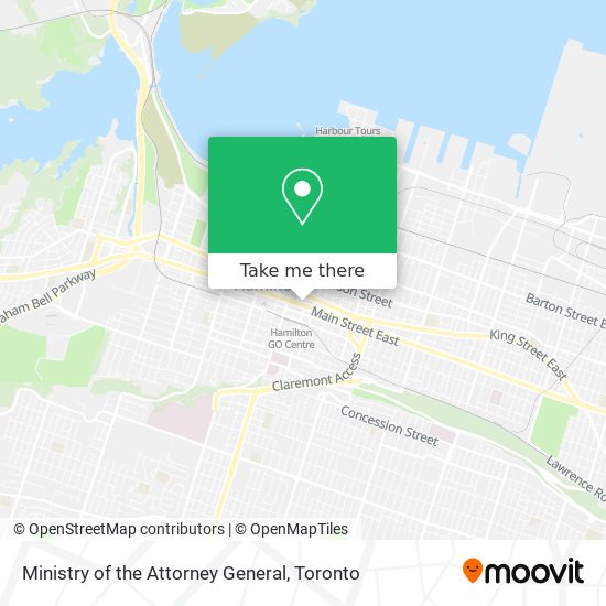 Ministry of the Attorney General map