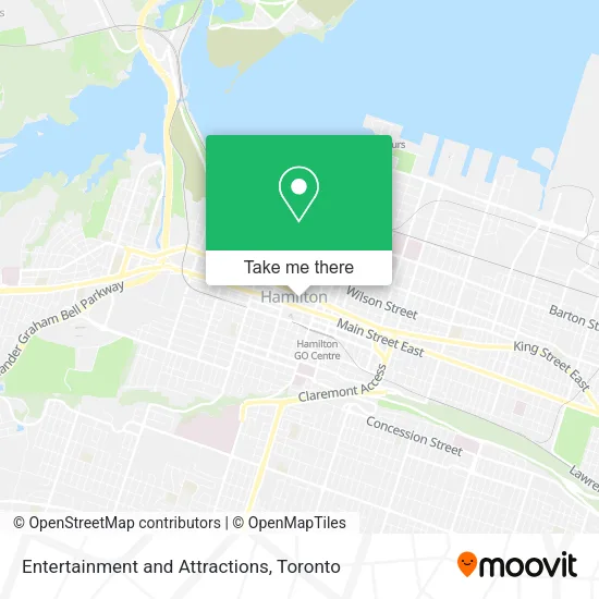 Entertainment and Attractions map