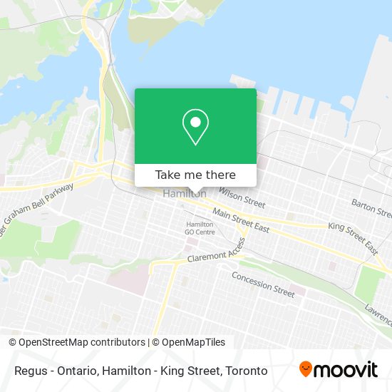 Regus - Ontario, Hamilton - King Street map