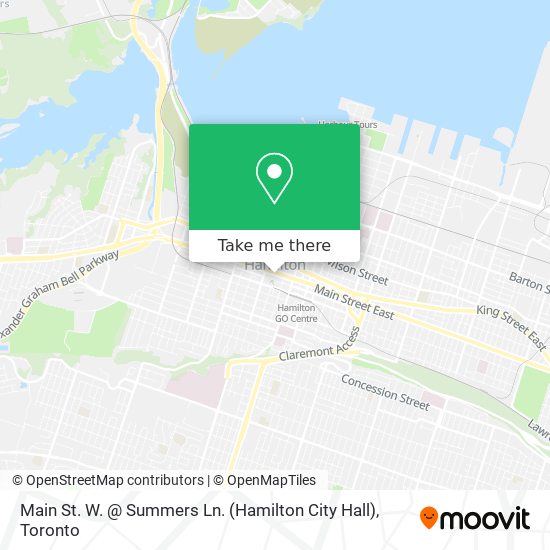 Main St. W. @ Summers Ln. (Hamilton City Hall) map