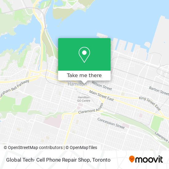 Global Tech- Cell Phone Repair Shop map