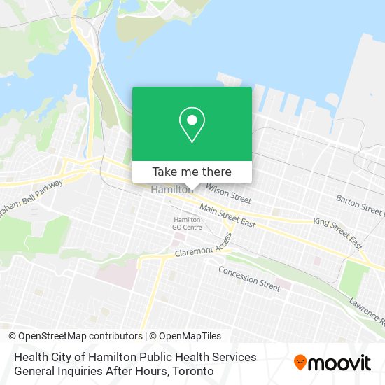 Health City of Hamilton Public Health Services General Inquiries After Hours plan