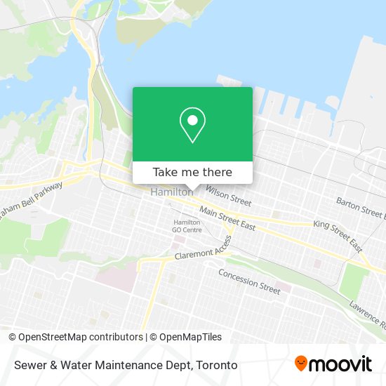 Sewer & Water Maintenance Dept map
