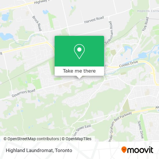 Highland Laundromat map