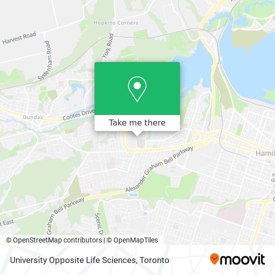 University Opposite Life Sciences map