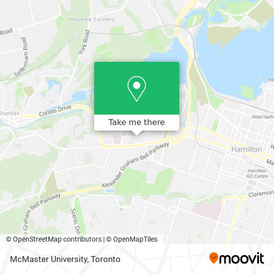 McMaster University map