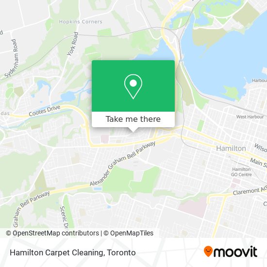 Hamilton Carpet Cleaning map