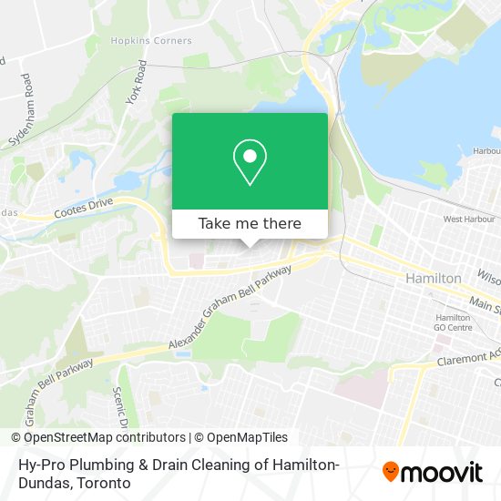 Hy-Pro Plumbing & Drain Cleaning of Hamilton-Dundas map