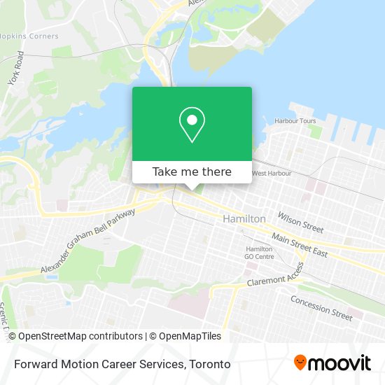 Forward Motion Career Services map