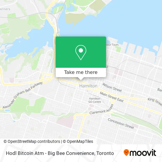 Hodl Bitcoin Atm - Big Bee Convenience map