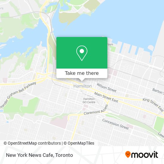 New York News Cafe map