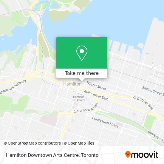 Hamilton Downtown Arts Centre map