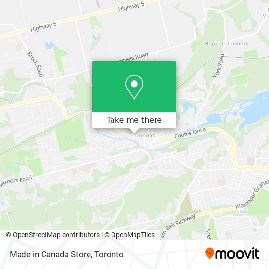 Made in Canada Store map