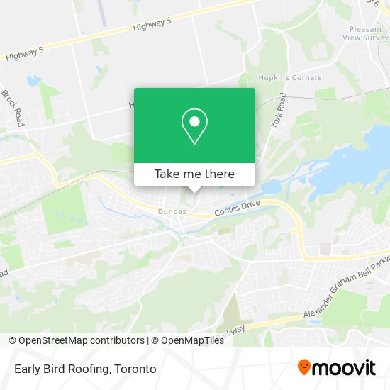 Early Bird Roofing map