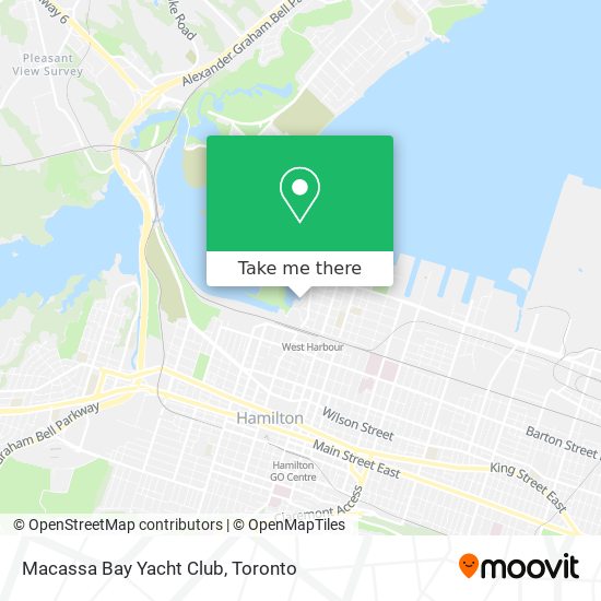 Macassa Bay Yacht Club map