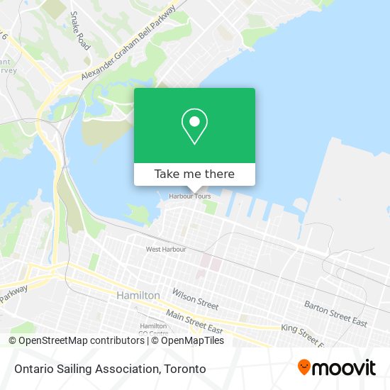 Ontario Sailing Association map