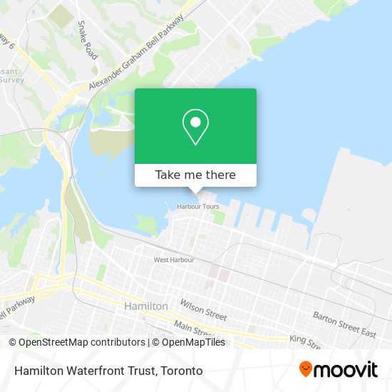 Hamilton Waterfront Trust map