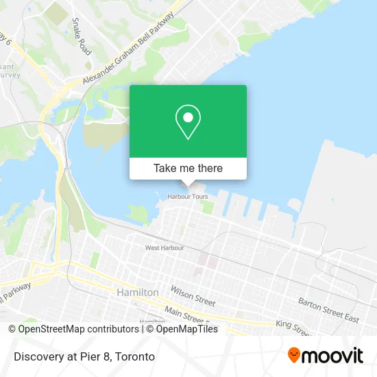 Discovery at Pier 8 map