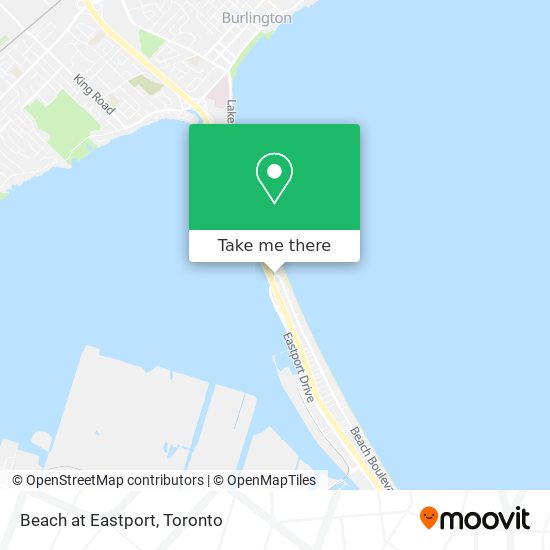 Beach at Eastport map