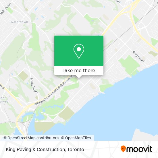 King Paving & Construction map