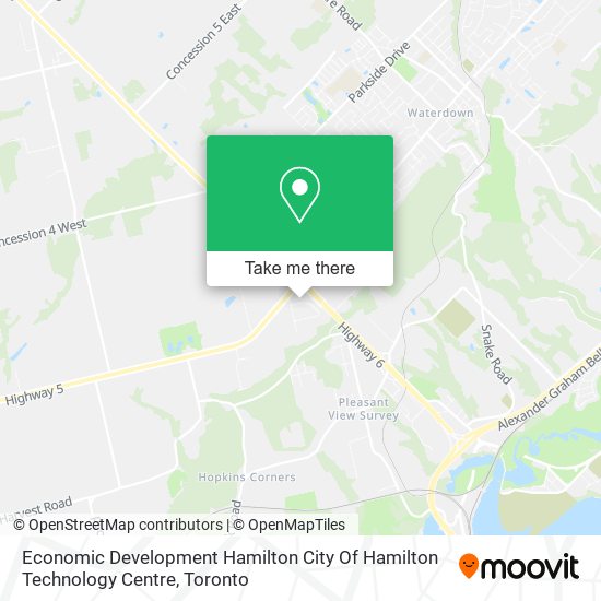 Economic Development Hamilton City Of Hamilton Technology Centre map